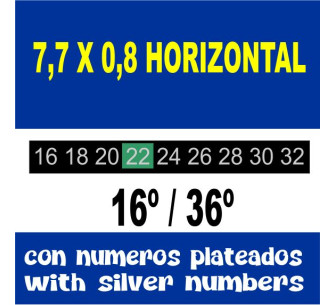 thermo  7,7 horizontal silver